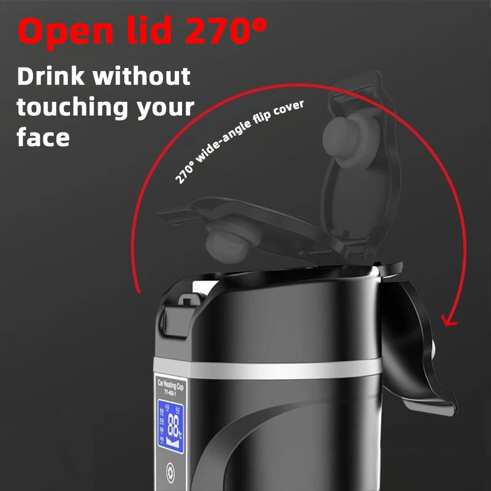 Heated Travel Mug – 450ml 12V/24V Smart Cup
