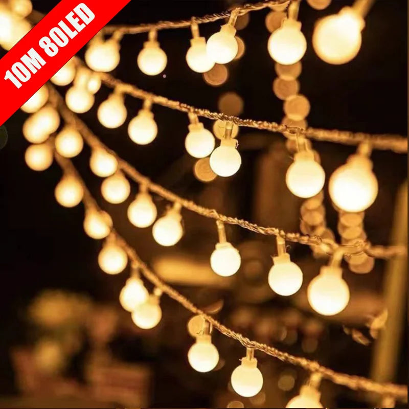 10m Camping Fairy Lights – USB & Battery-Powered String Lights