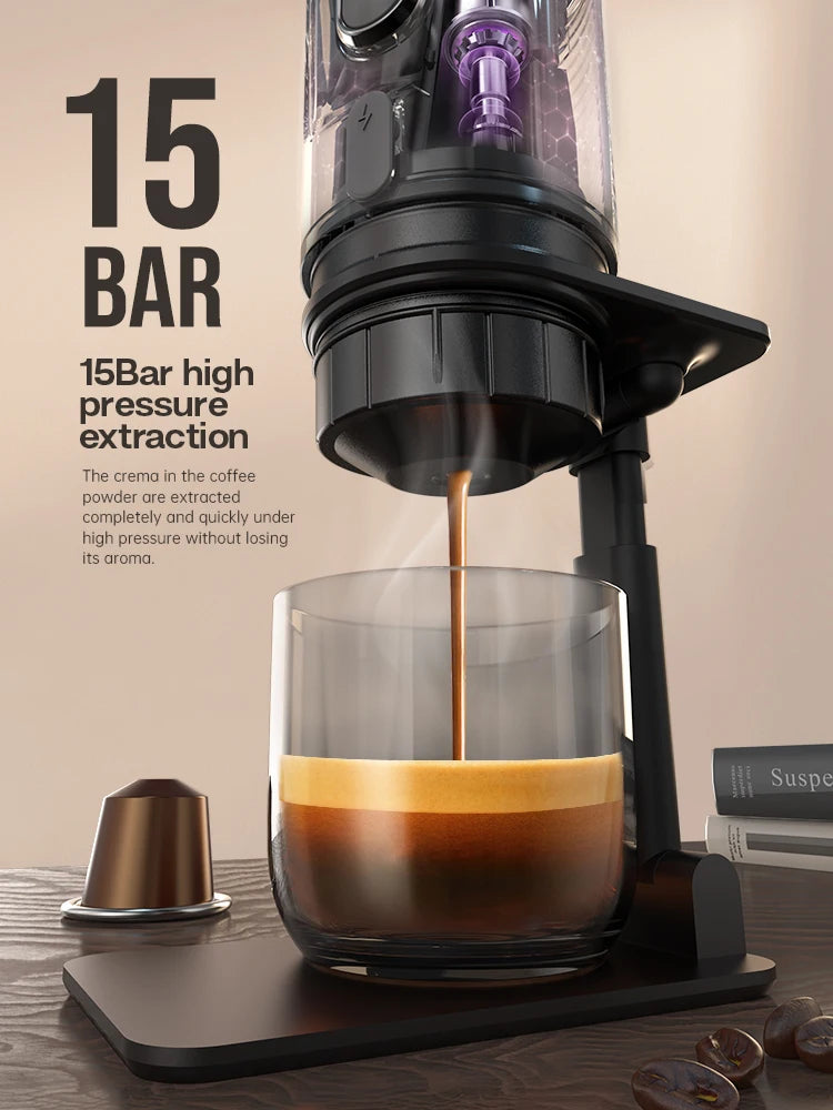 HiBREW 12V Portable Coffee Machine – Capsule & Ground Coffee Brewer