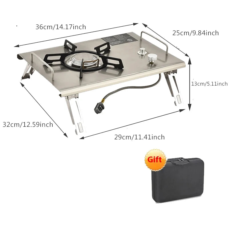 Lohascamping  Folding IGT table 5 Unit Lightweight table Backpack roll table Expand adjustable leg desk Desktop burner bbq table