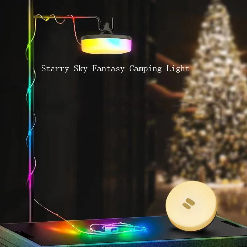 2-in-1 LED Reel String Lights – USB Rechargeable