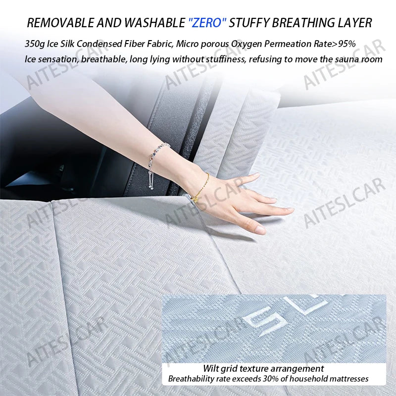 Camping Mattress For New Tesla Model Y Juniper 2021-2025 Memory Sponge Mattress Car Travel Bed Portable In Car Outdoor Camping