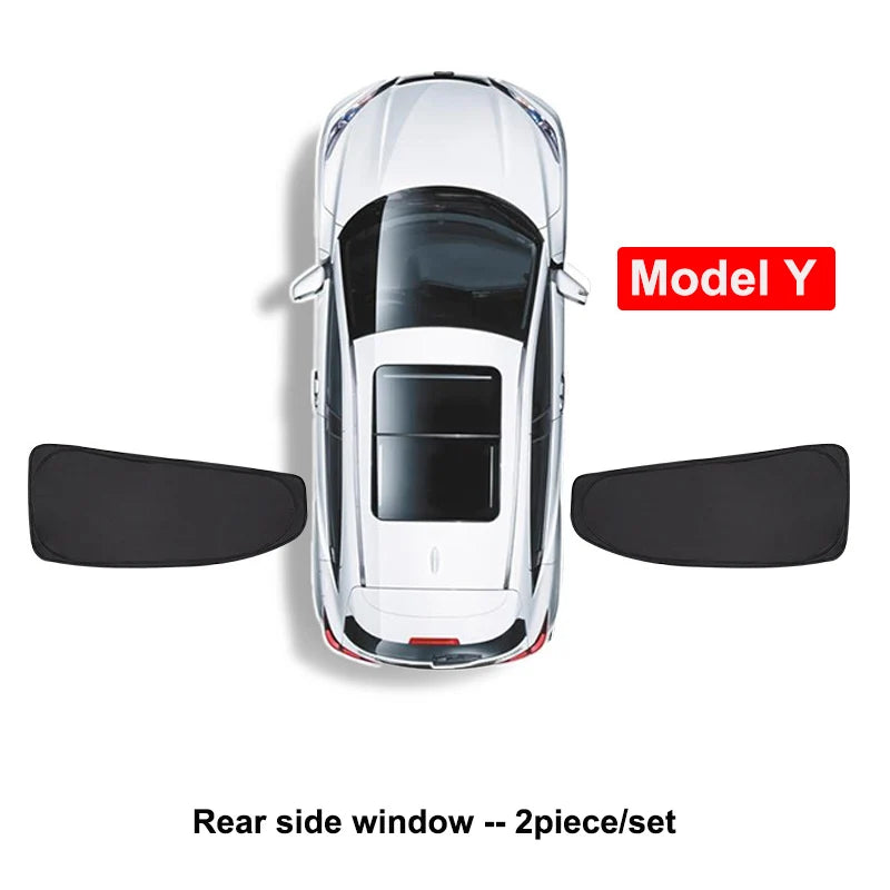Tesla Model Y Window Sunshade & Privacy Cover – Heat & UV Protection