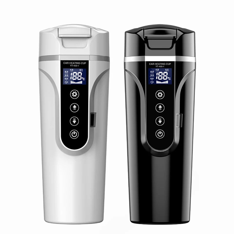Heated Travel Mug – 450ml 12V/24V Smart Cup