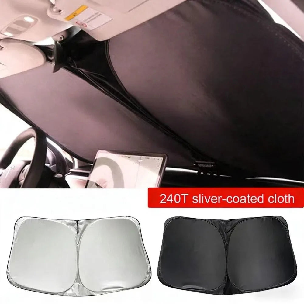 Foldable Front Windshield Sunshade