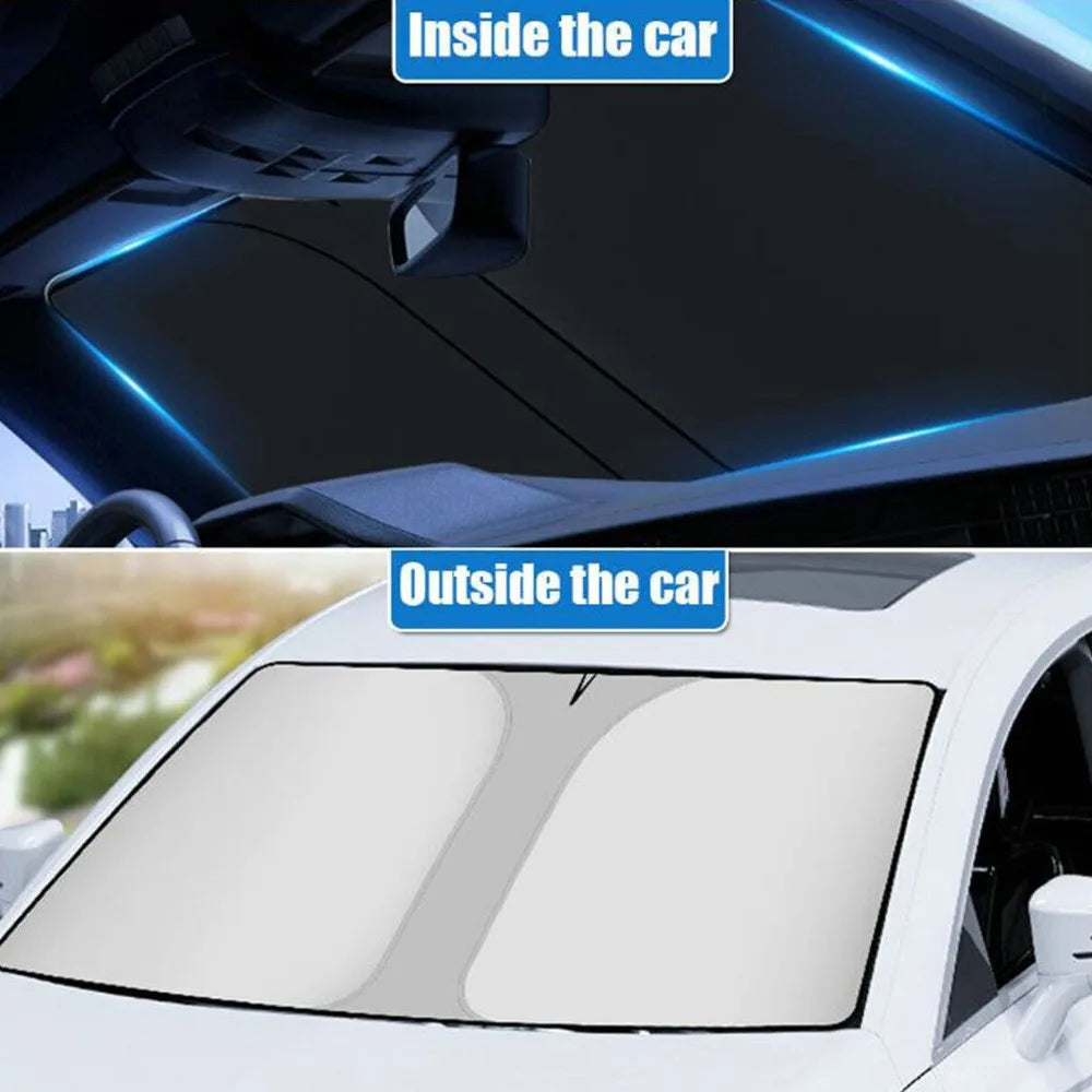 Foldable Front Windshield Sunshade