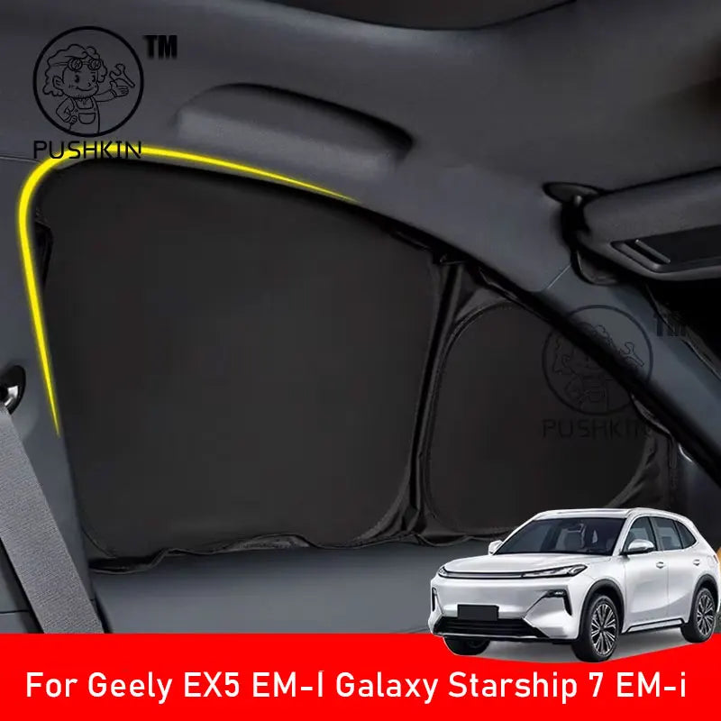 Geely EX5 / Galaxy Starship 7 Full Car Sunshade Set – Privacy & UV Protection