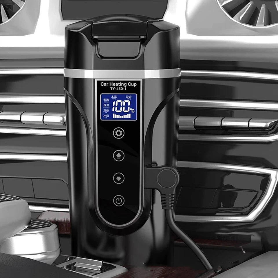 Heated Travel Mug – 450ml 12V/24V Smart Cup