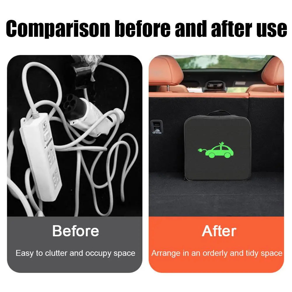 EV Charging Cable Organiser Bag – Portable Boot Storage Case