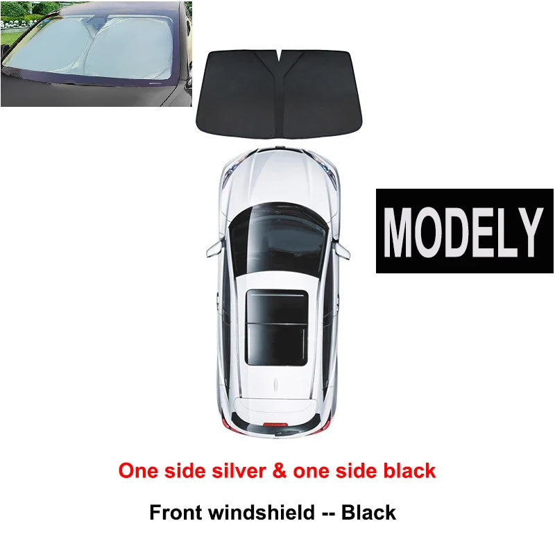 Tesla Model Y Window Sunshade & Privacy Cover – Heat & UV Protection