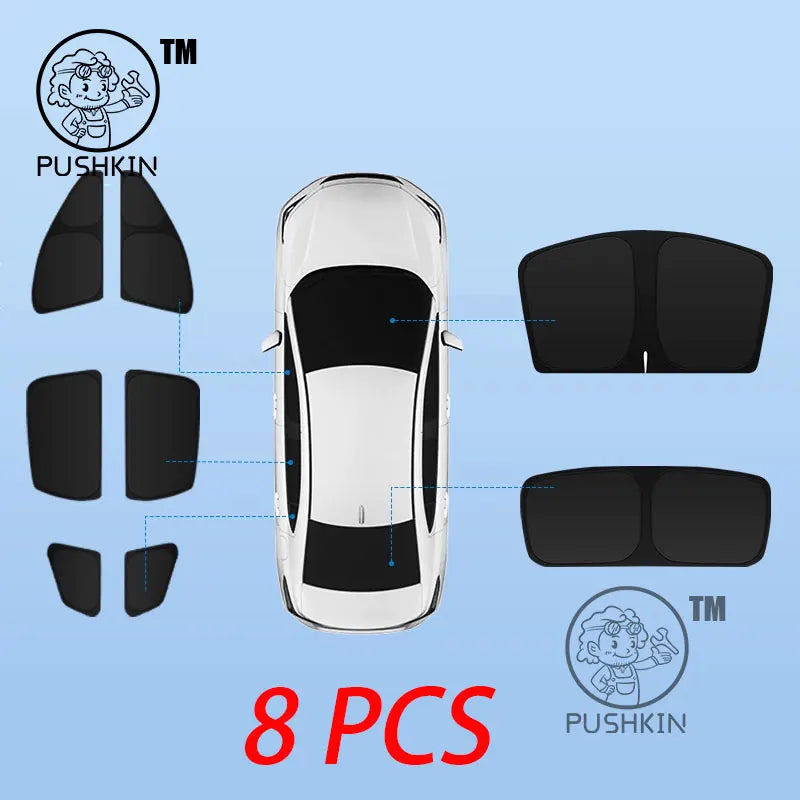Geely EX5 / Galaxy Starship 7 Full Car Sunshade Set – Privacy & UV Protection