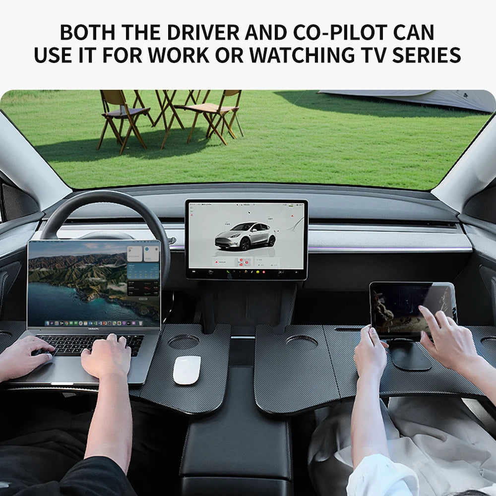 Tesla Steering Wheel Laptop & Dining Tray