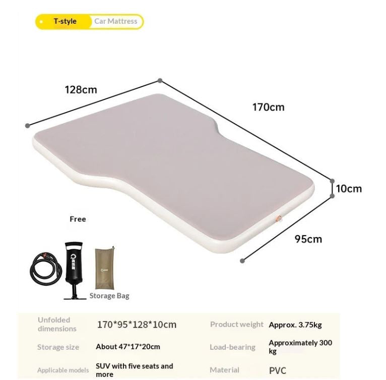 Universal SUV Inflatable Camping Mattress – Foldable Car Travel Bed