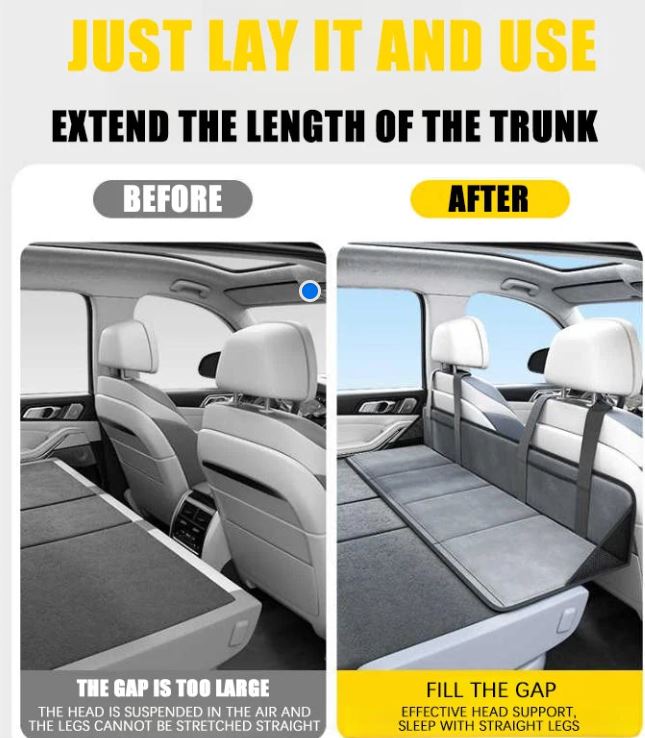 SUV Rear Seat Extension Mattress – Flat Sleeping Platform for Car Camping