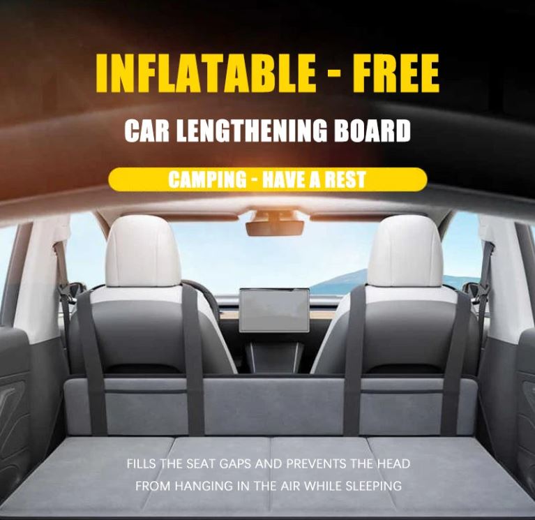 SUV Rear Seat Extension Mattress – Flat Sleeping Platform for Car Camping