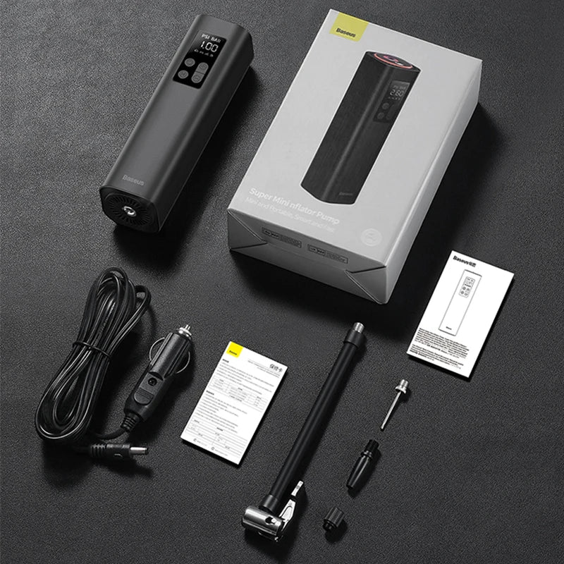 Mini Car Air Compressor – 150 PSI Digital Tyre Inflator
