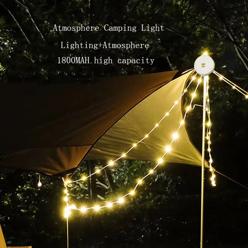 2-in-1 LED Reel String Lights – USB Rechargeable