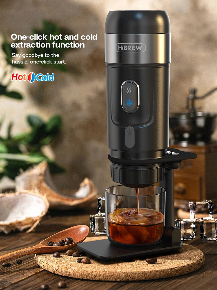 HiBREW 12V Portable Coffee Machine – Capsule & Ground Coffee Brewer