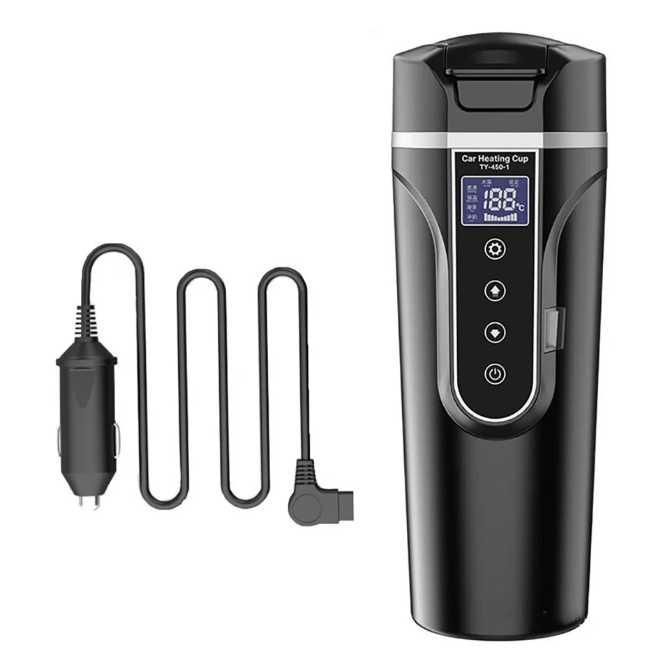 Heated Travel Mug – 450ml 12V/24V Smart Cup