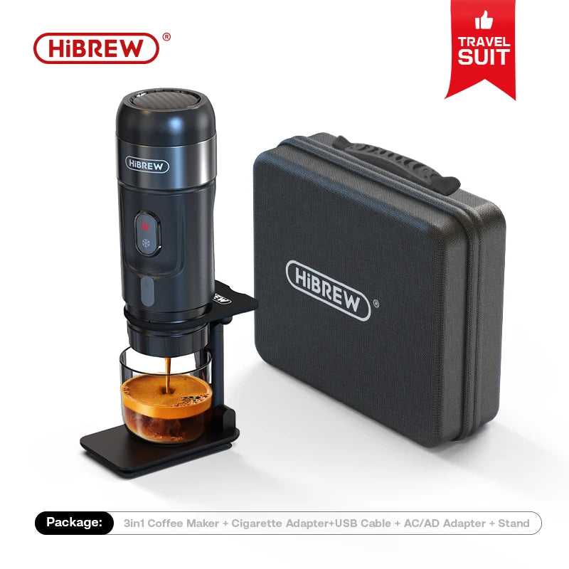 HiBREW 12V Portable Coffee Machine – Capsule & Ground Coffee Brewer
