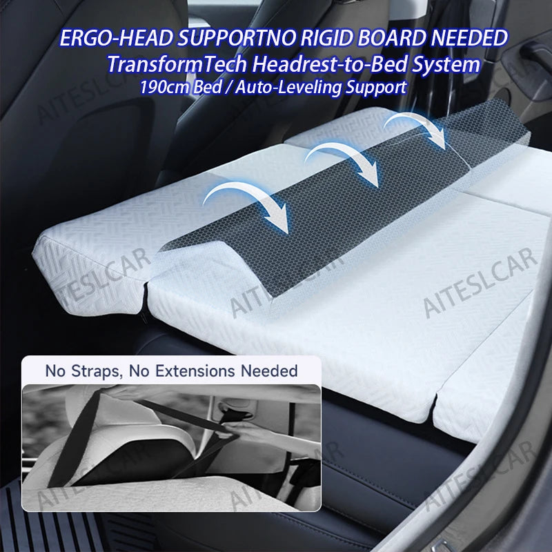 Camping Mattress For New Tesla Model Y Juniper 2021-2025 Memory Sponge Mattress Car Travel Bed Portable In Car Outdoor Camping