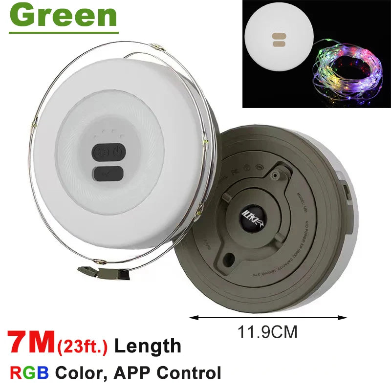 2-in-1 LED Reel String Lights – USB Rechargeable