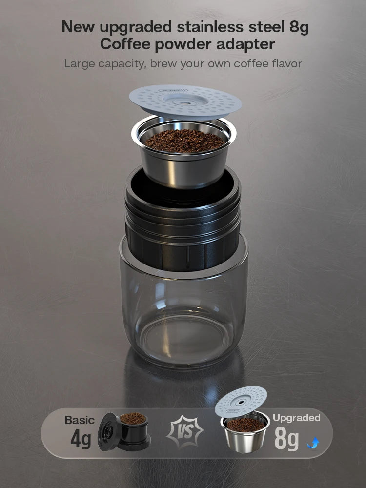 HiBREW 12V Portable Coffee Machine – Capsule & Ground Coffee Brewer