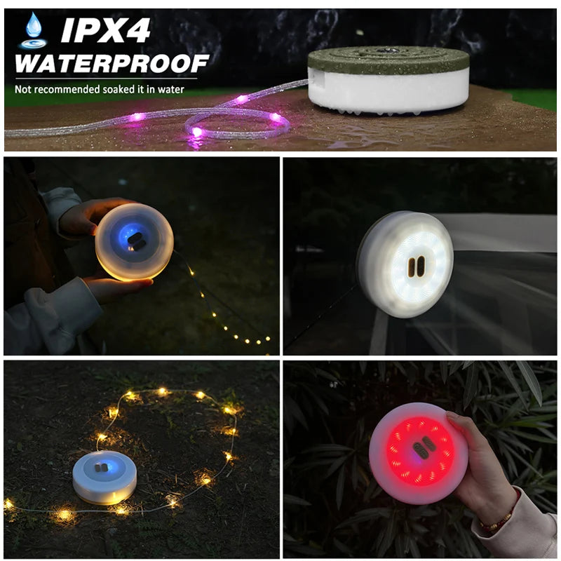 2-in-1 LED Reel String Lights – USB Rechargeable