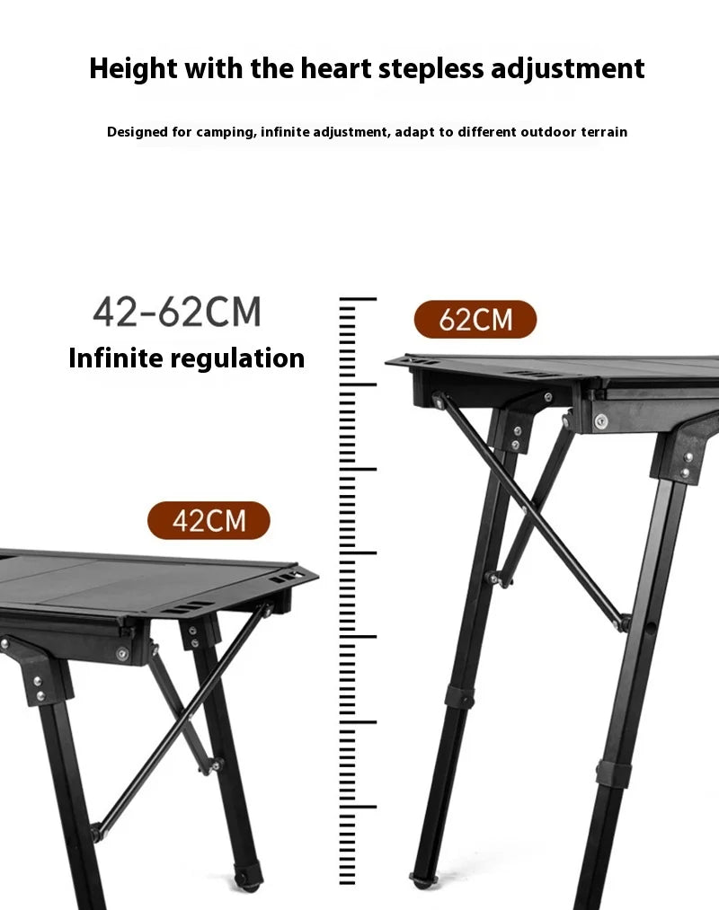 Lohascamping  Folding IGT table 5 Unit Lightweight table Backpack roll table Expand adjustable leg desk Desktop burner bbq table